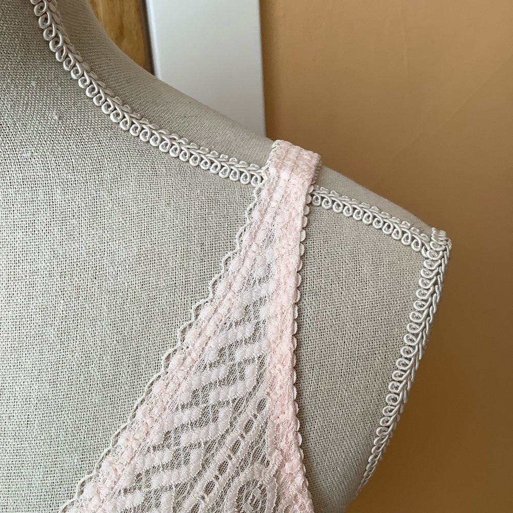 PRIMA DONNA Montara Wireless Lace Longline Bra 32D Crystal Pink Bralette - Picture 8 of 12